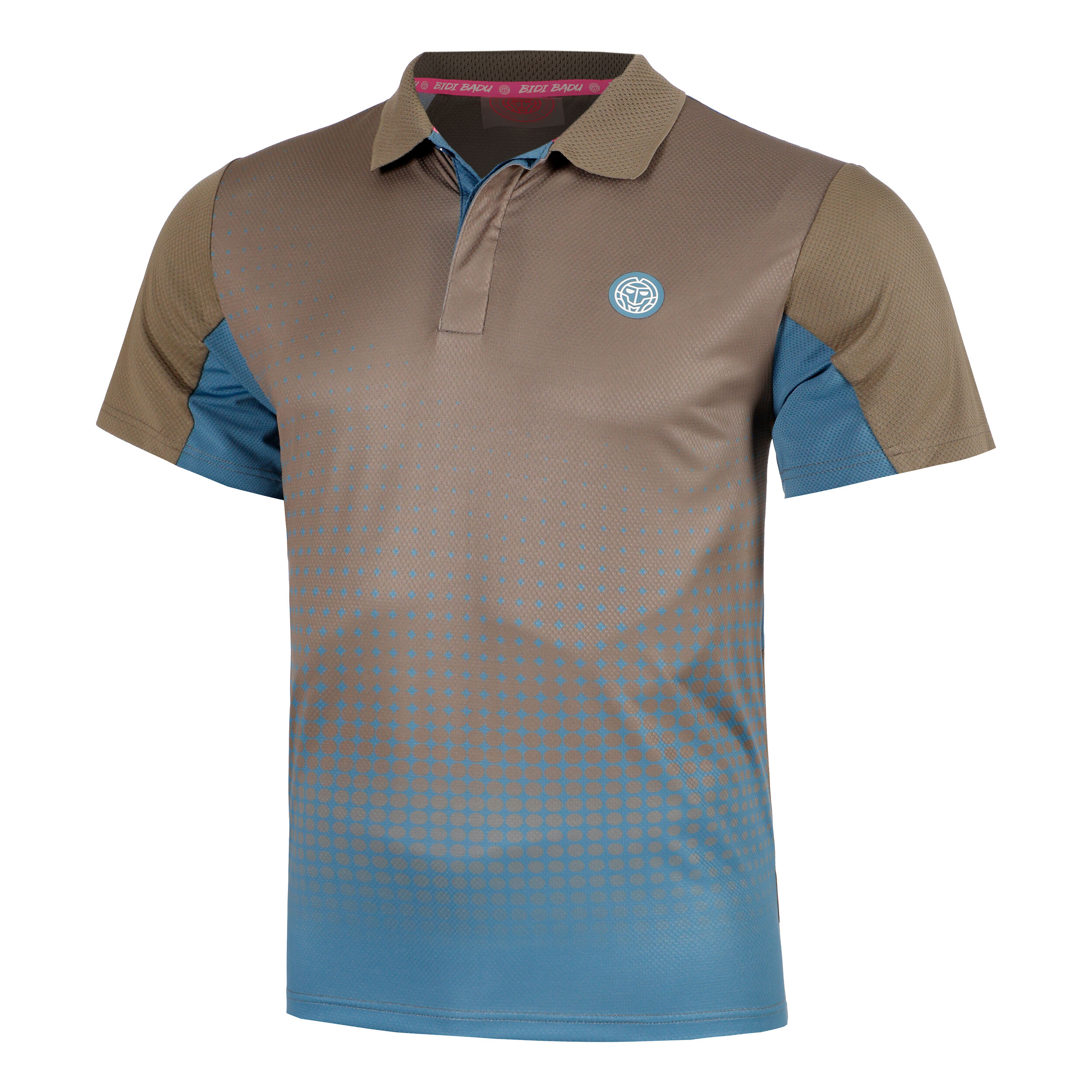 BIDI BADU Spectrum Spirit Polo Hommes - Marron , Bleu