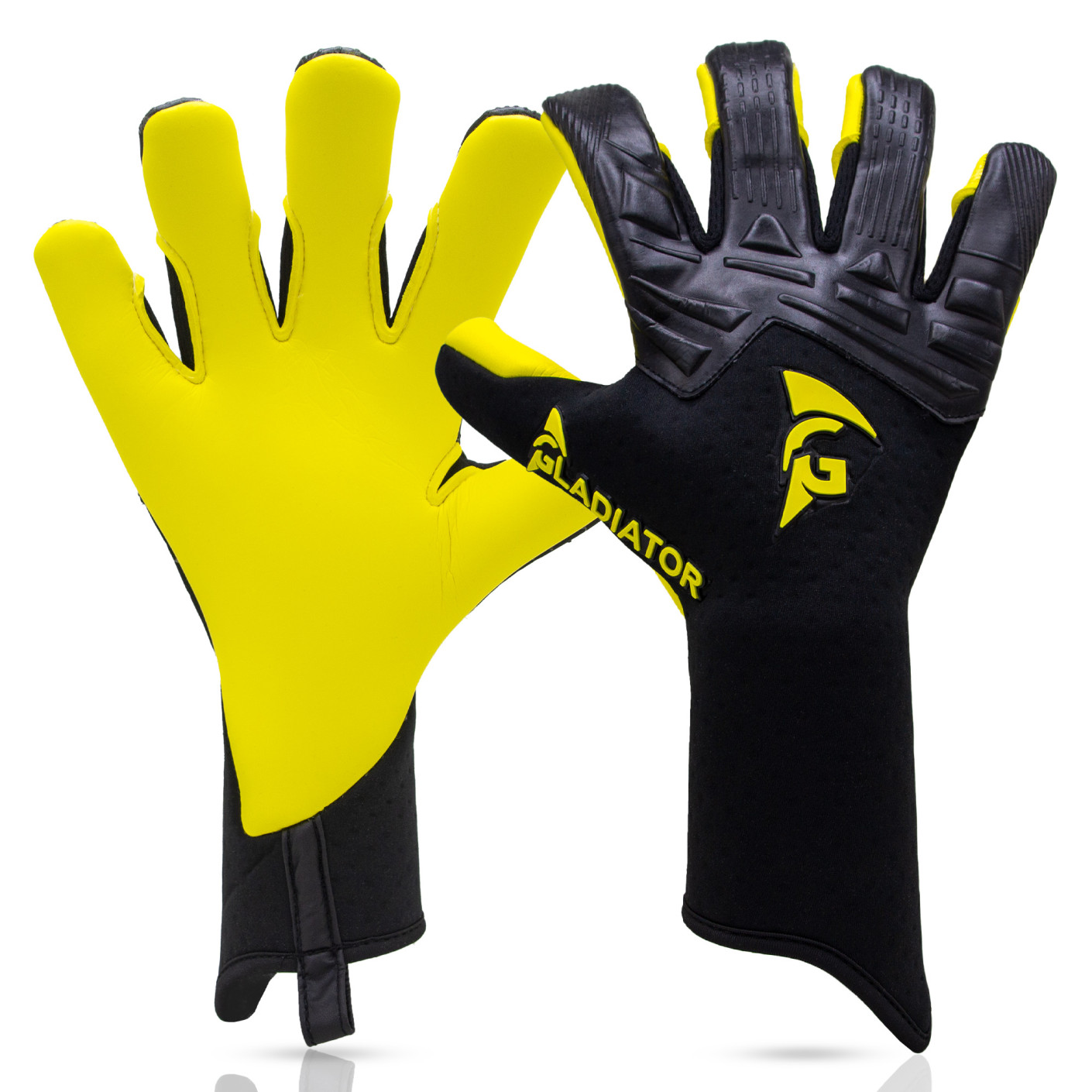 Gladiator Sports Ocirne Keepershandschoenen Zwart Geel