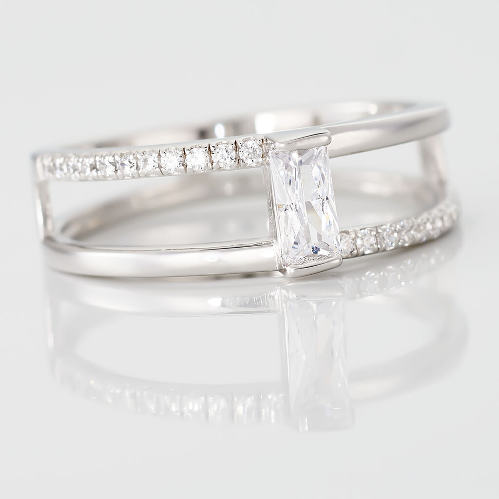 Bague Erynn Argent Blanc Oxyde De Zirconium