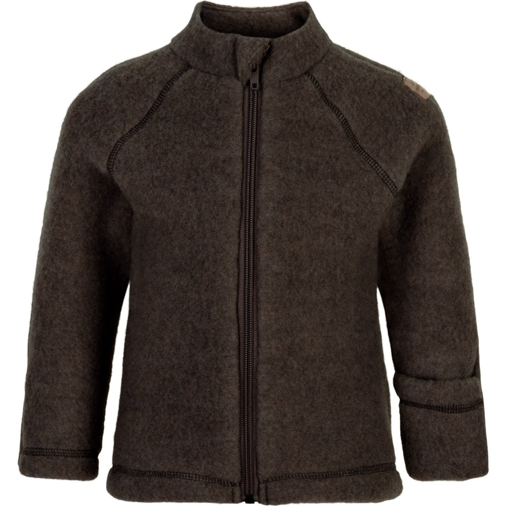 Køb Mikk-Line Dark Brown Melange Uld Jakke