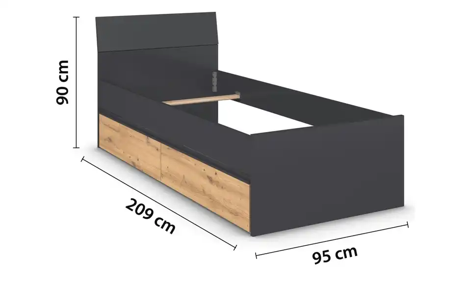 Bettgestell 95 cm 90x200 cm