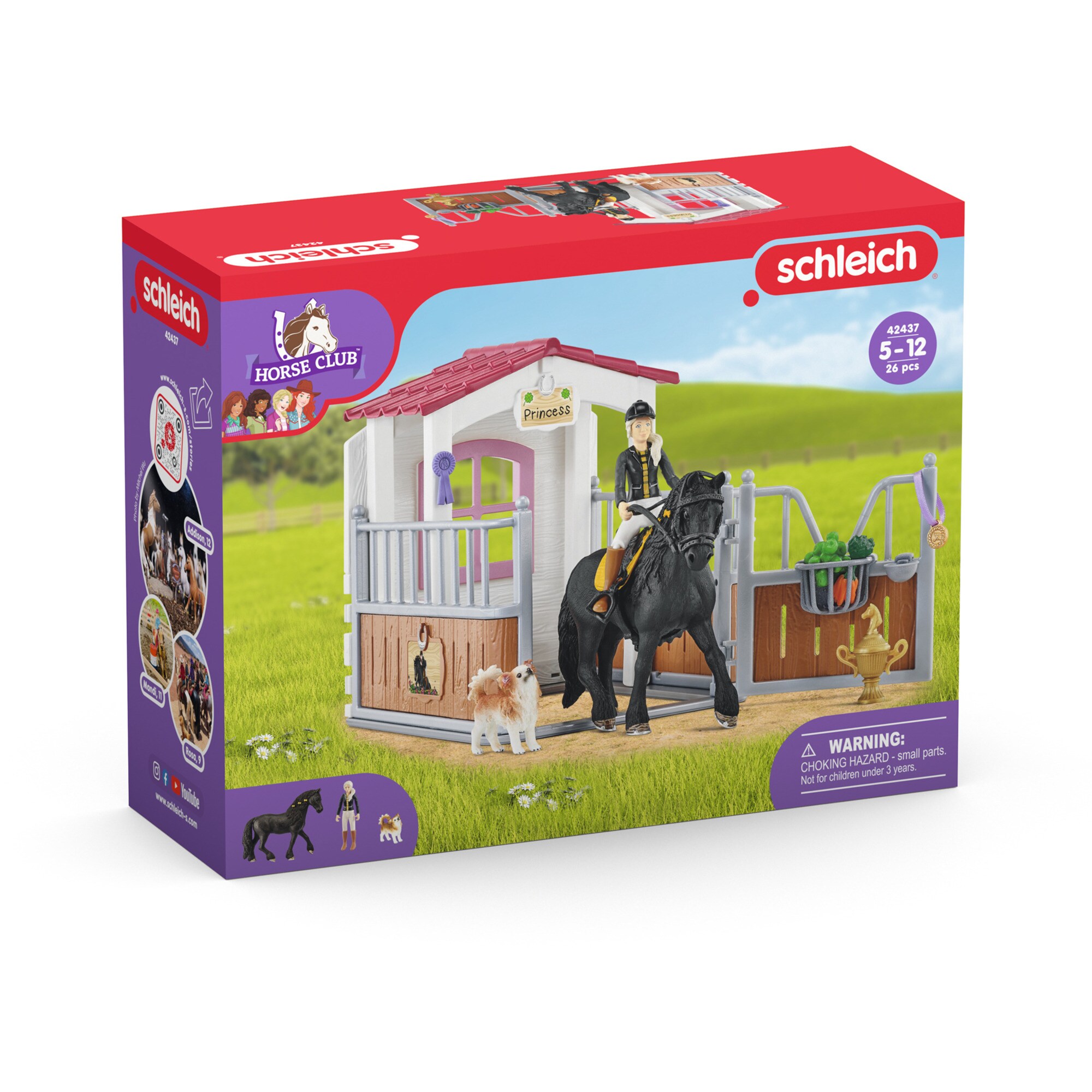 Schleich Spielfigur Horse Club Pferdebox mit Tori & Princess