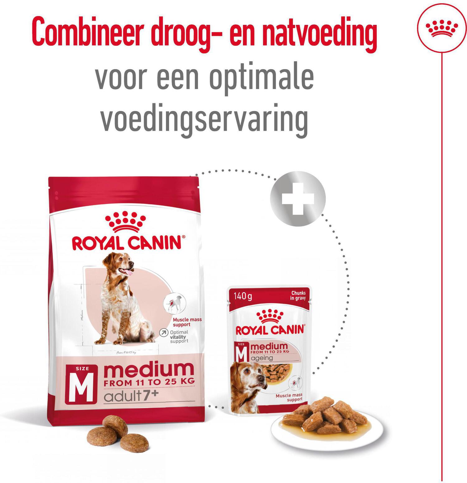 Royal Canin hondenvoer Medium adult 7+ 15 kg