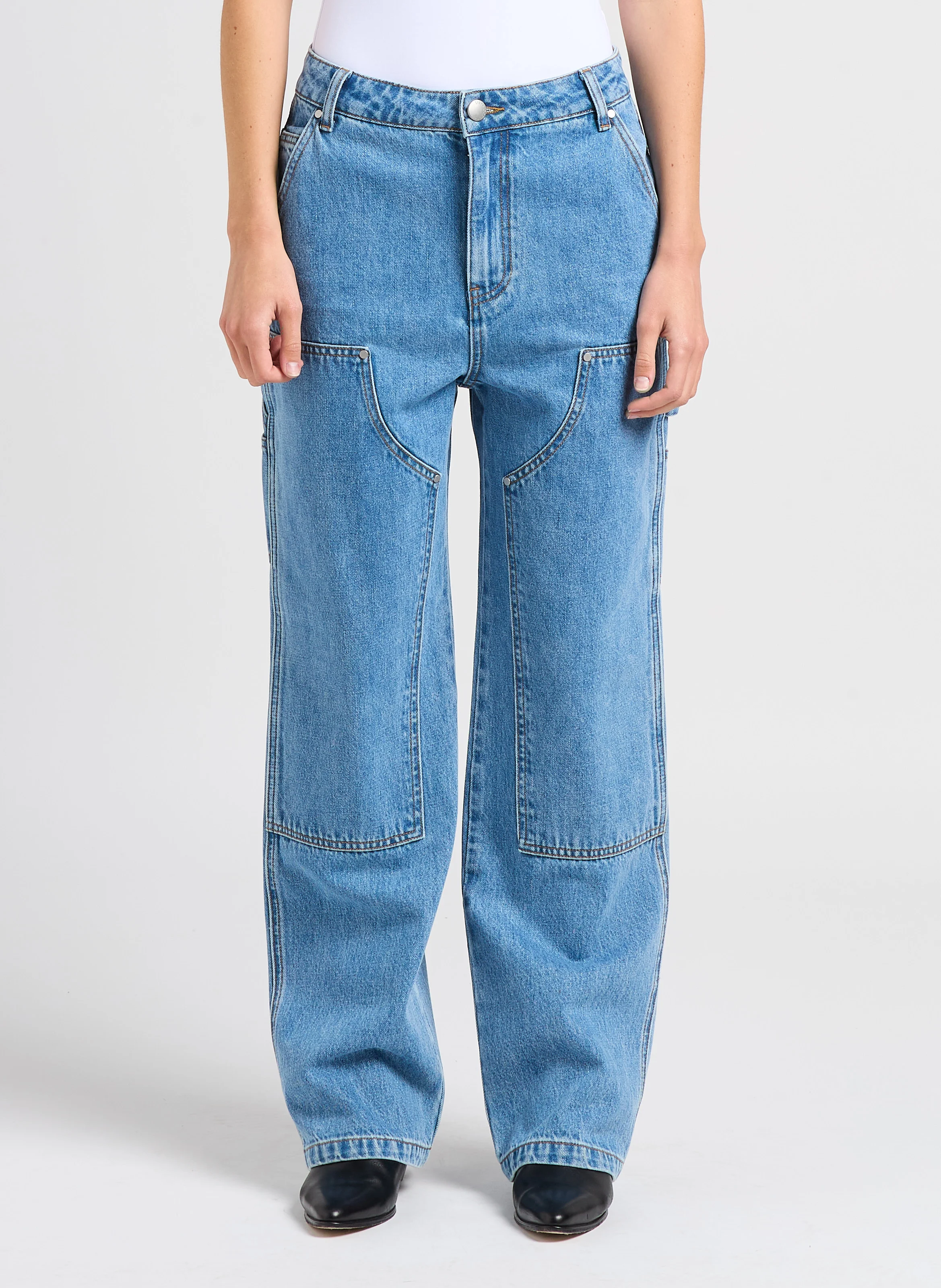 ROCA - Jean droit en coton | Bleu