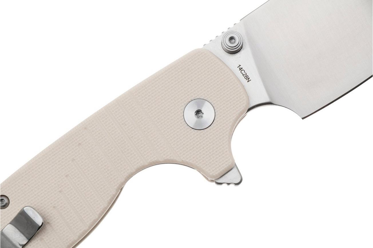 QSP Knife Chefmaster 163-B1, Satin 14C28N, Ivory White G10, zakmes, Keanu Alfaro design