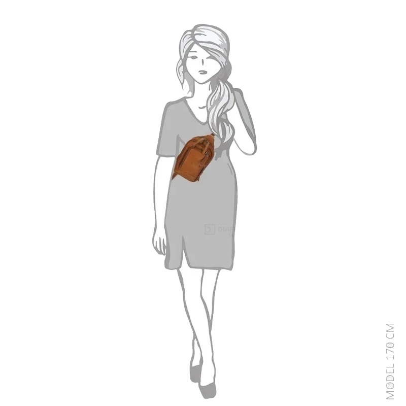 Bear Design Crossbody Tas Katinka Cognac