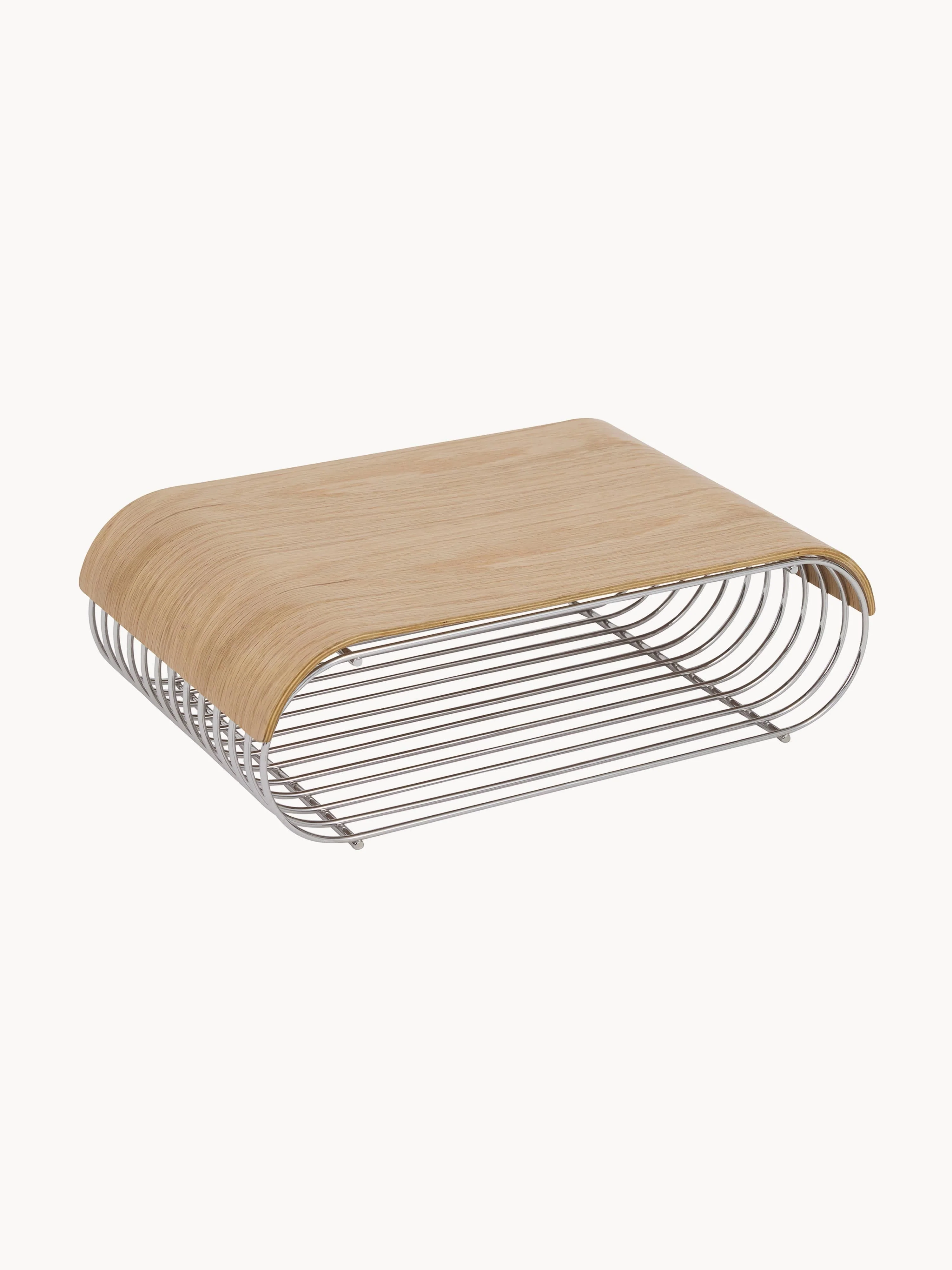 Eikenhouten tafelblad Curva voor wandrek