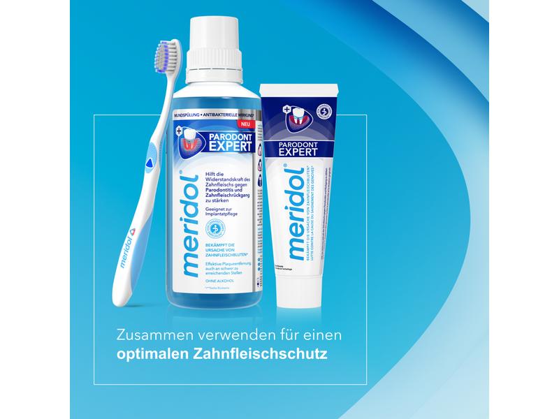 meridol Mundspülung Parodont Expert 400 ml Wirksame Mundspülung gegen Zahnfleischbluten und -entzündungen