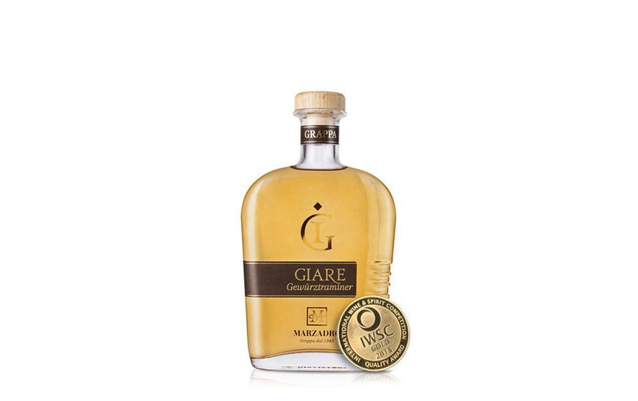 Marzadro Giare Gewuerztraminer 41% 0.7 lWürziger Berglikör aus Italien