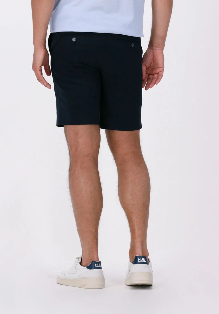 PLAIN donkerblauwe plain korte broek oscar shorts 285