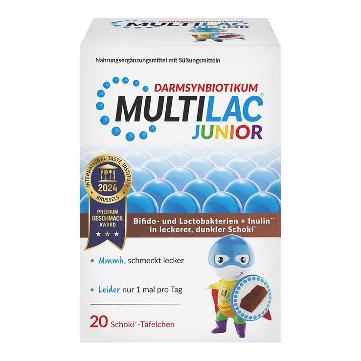 Multilac Synbiotikum Junior Täfelchen, 20 St