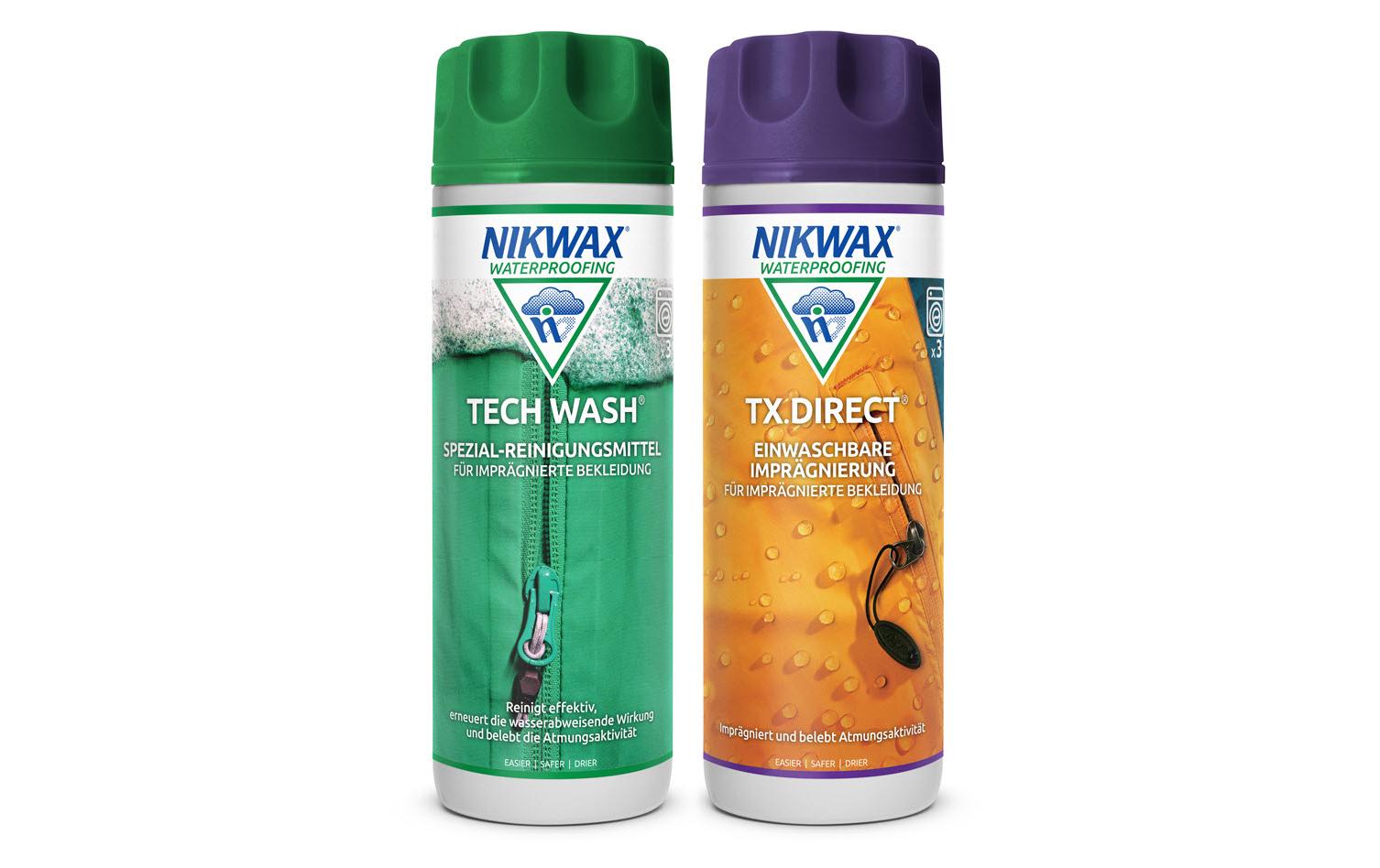Set Tech Wash & TX.Direct Wash-In 2 x 300 mlWaschmittel und Flüssigimprägnierer Set