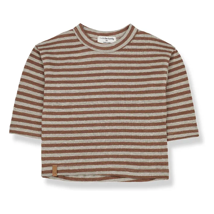 1+ in the family T-shirt Eros Lin | Chocolat