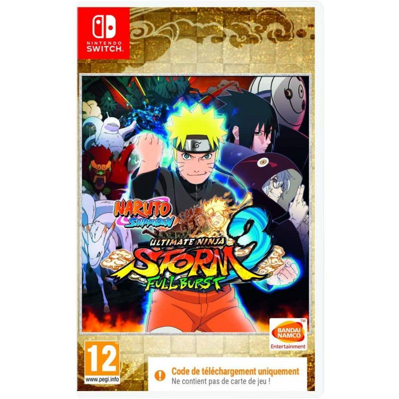 Naruto Ultimate Ninja Storm 3 Full Burst (Code in a Box)- Nintendo Switch