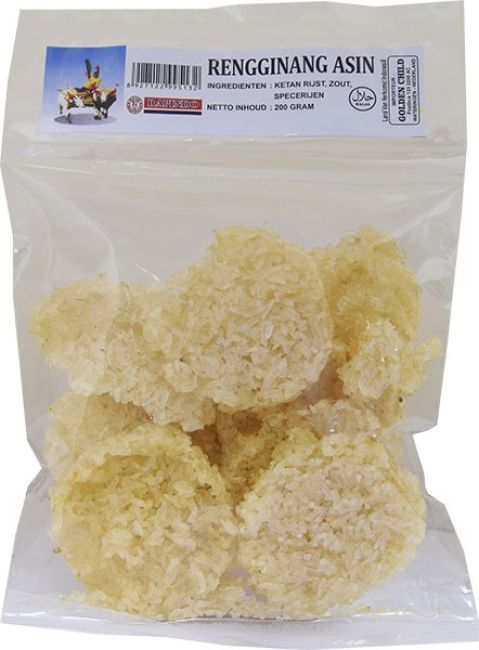 Rapindo Rengginang Asin (ongebakken) 200g