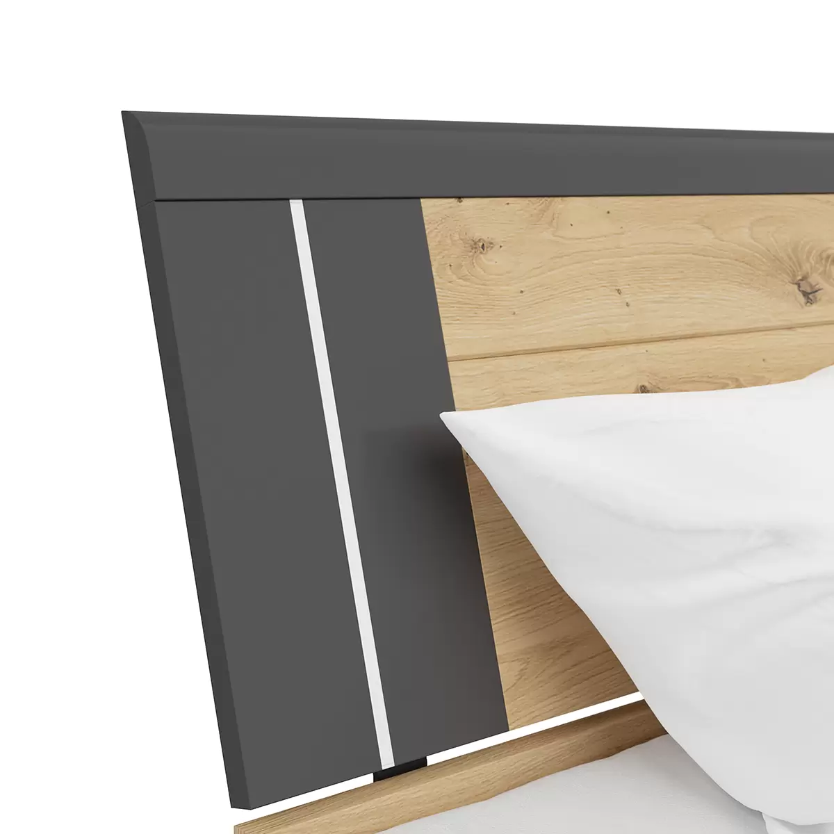 Bett Saturn 180 180 x 200 Artisan Eiche,graphit