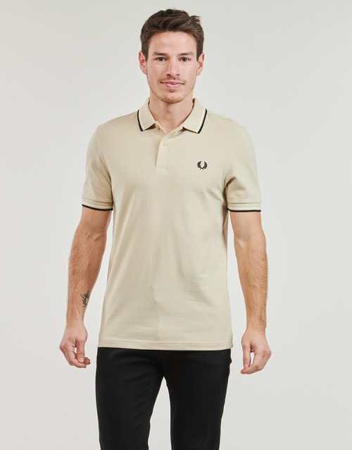 Fred Perry - TWIN TIPPED FRED PERRY SHIRT - Ecru / Noir