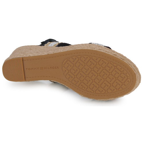 Tommy Hilfiger - GOLDEN WEBBING WEDGE - Marine