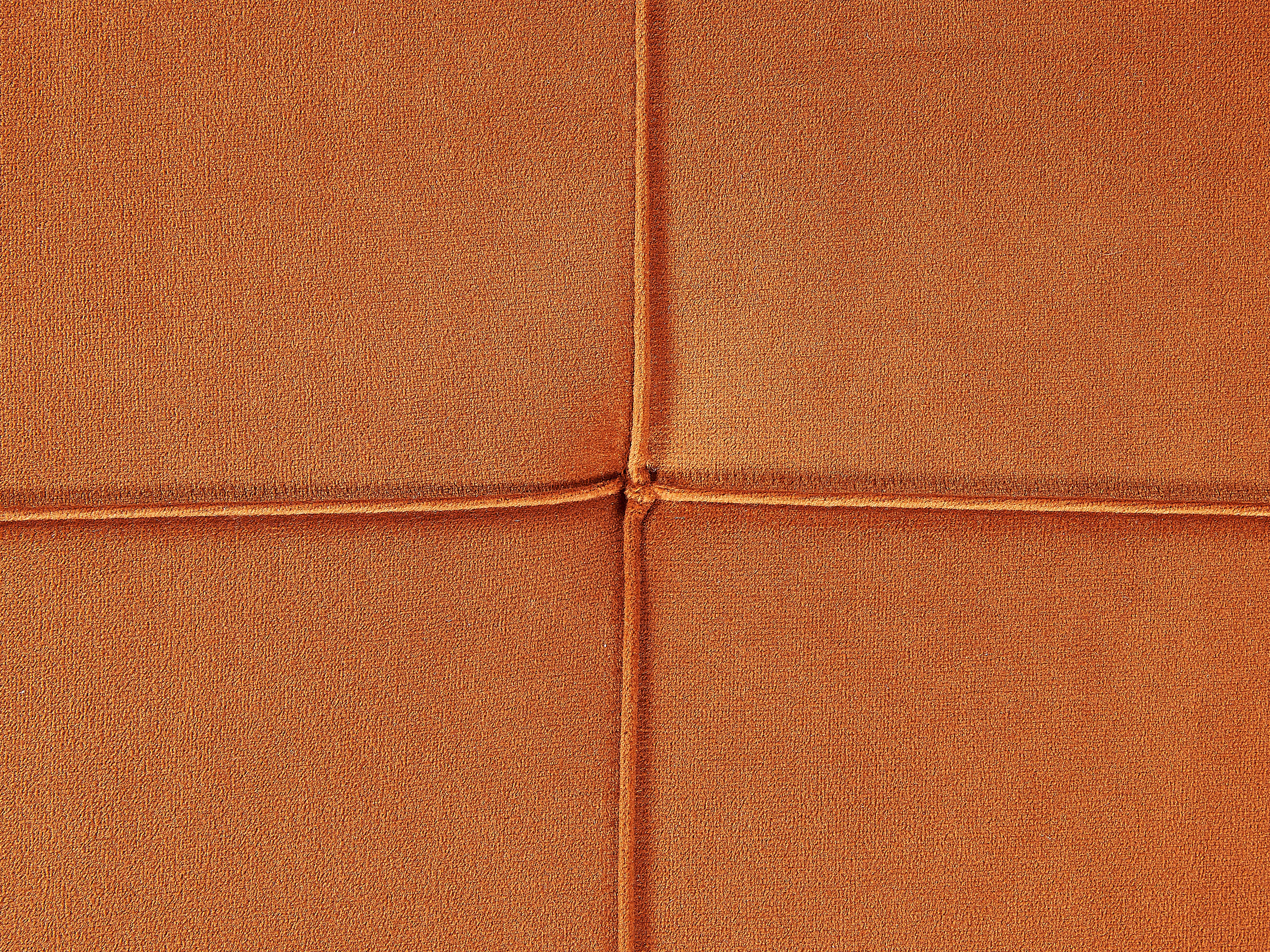 Linkszijdige chaise longue GONESSE Fluweel Oranje