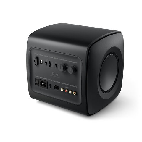 KEF KC62 – supercompacte hifi-subwoofer Zwart