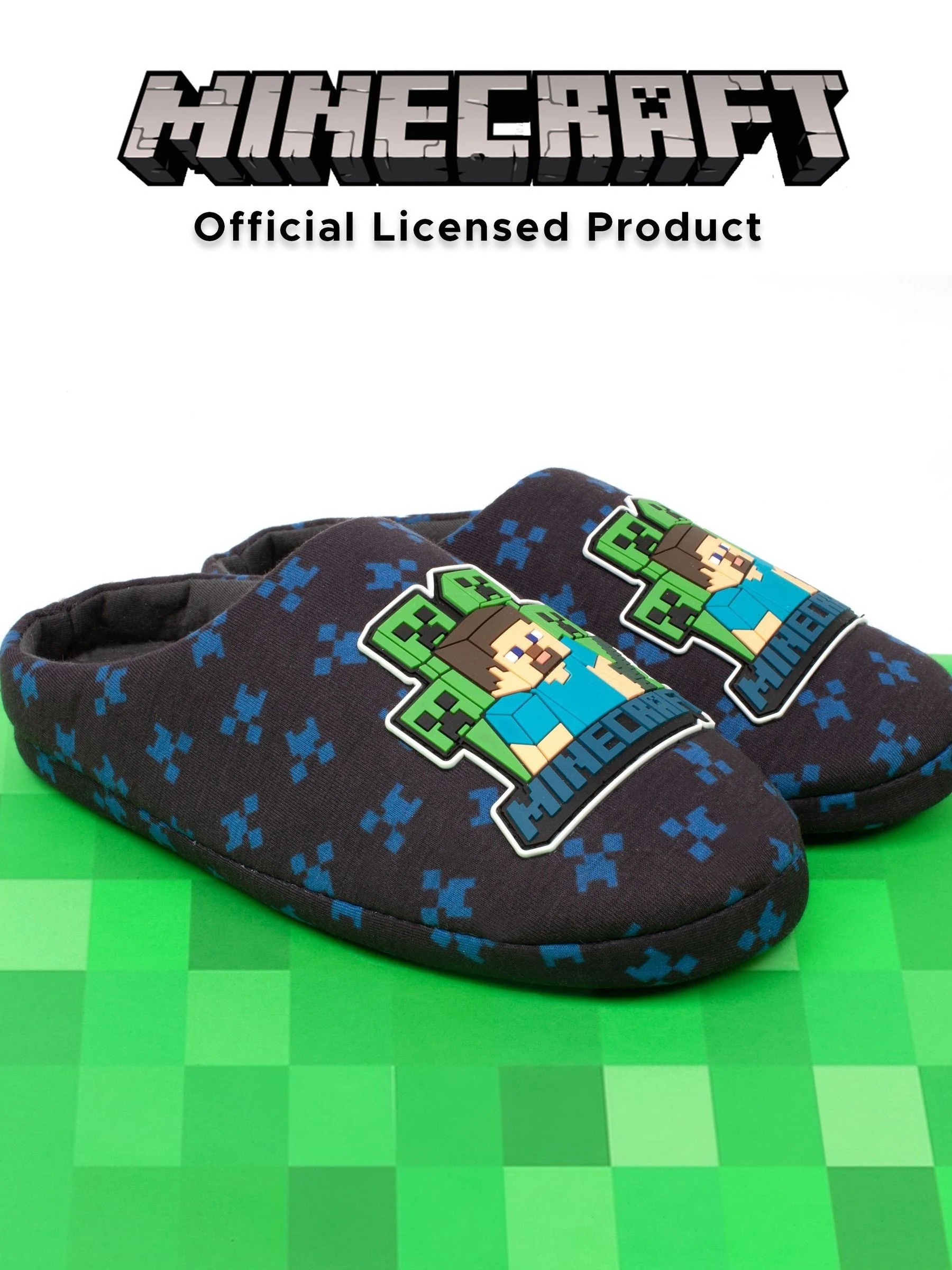 Vanilla Underground Boys Minecraft Slippers