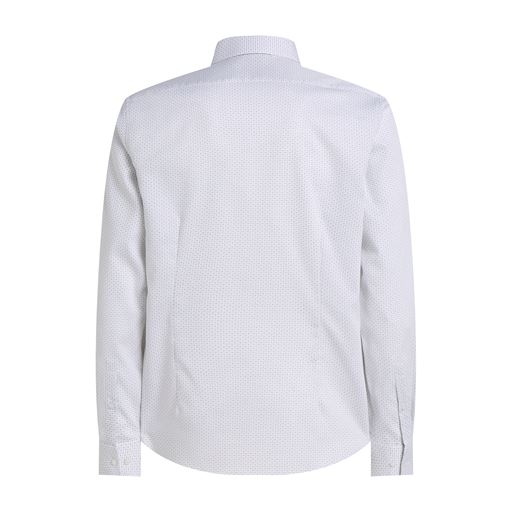 Calvin Klein Ed Micro Dot Slim Skjorte, Bright White, 45