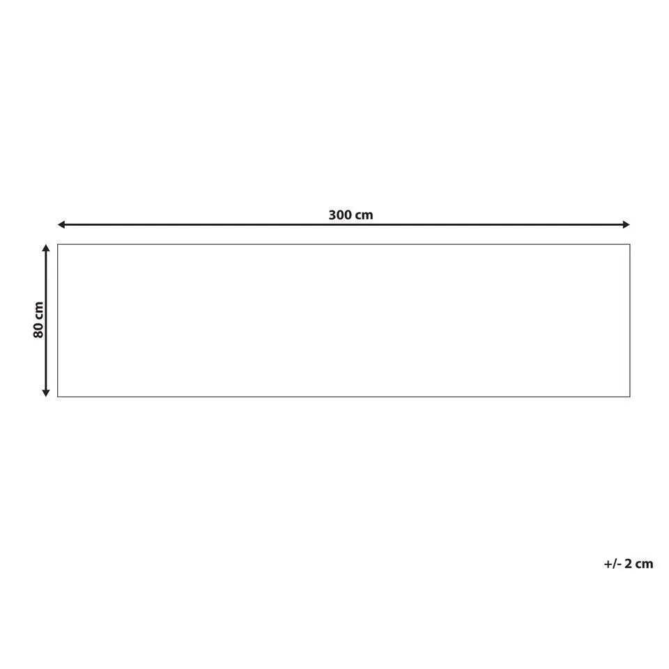 SINANKOY - Loper tapijt - Zwart - 80 x 300 cm - Jute