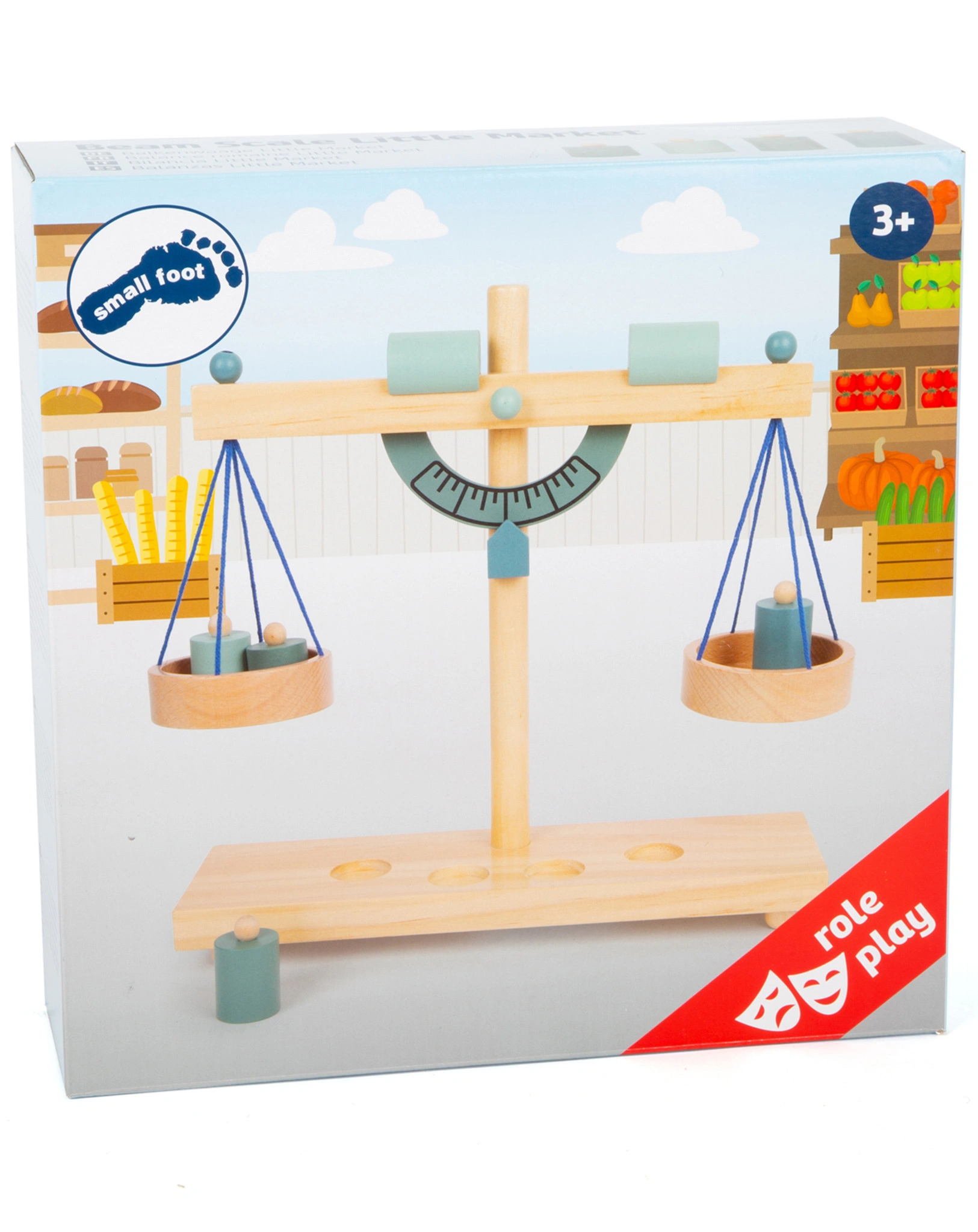 Balkenwaage LITTLE MARKET aus Holz