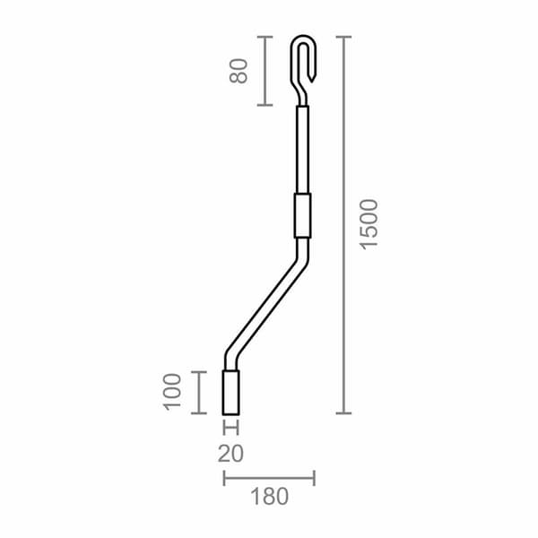 Markiseveiv Micel TLD06 Hvit 150 cm