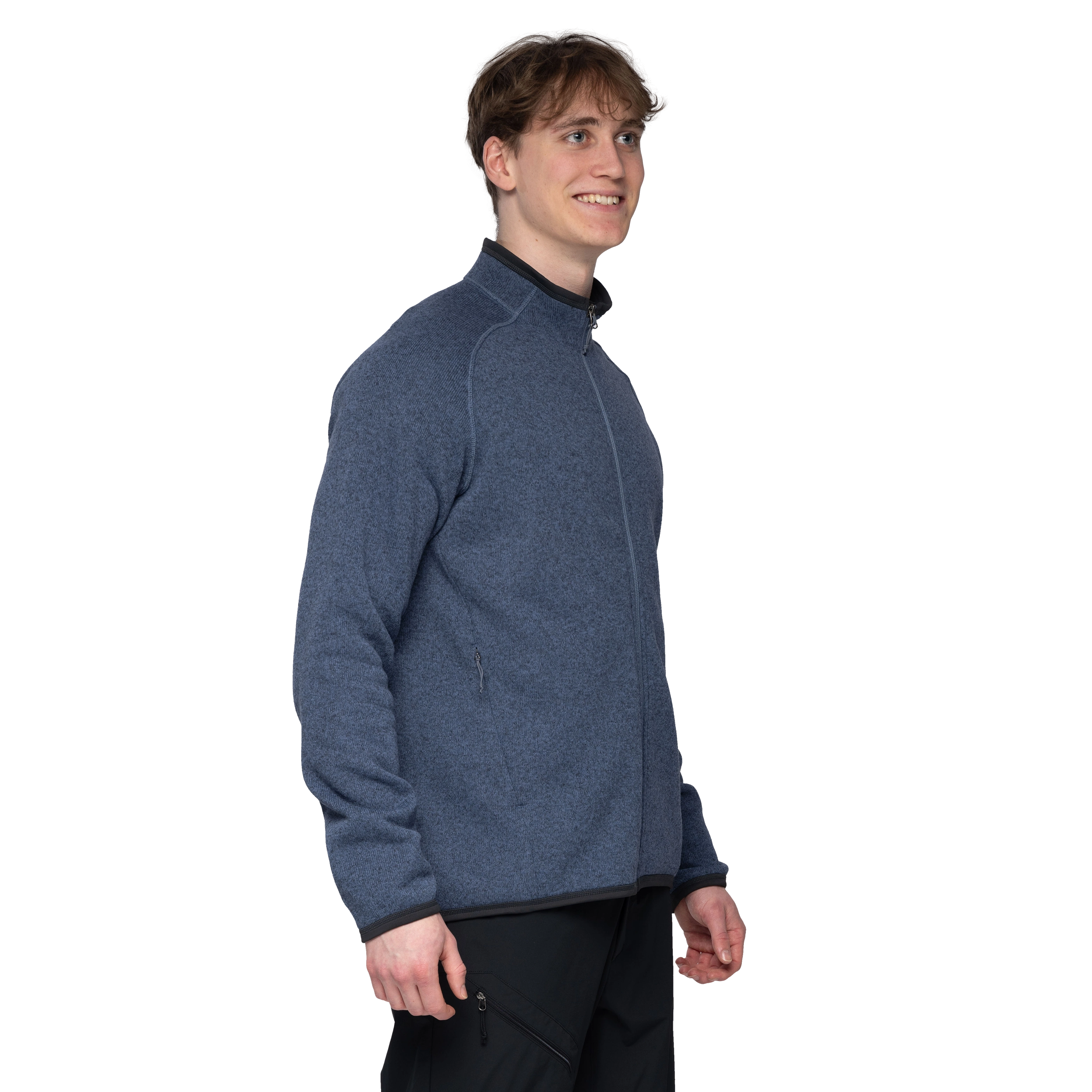 Kamphaug Knitted Jacket Granite Blue