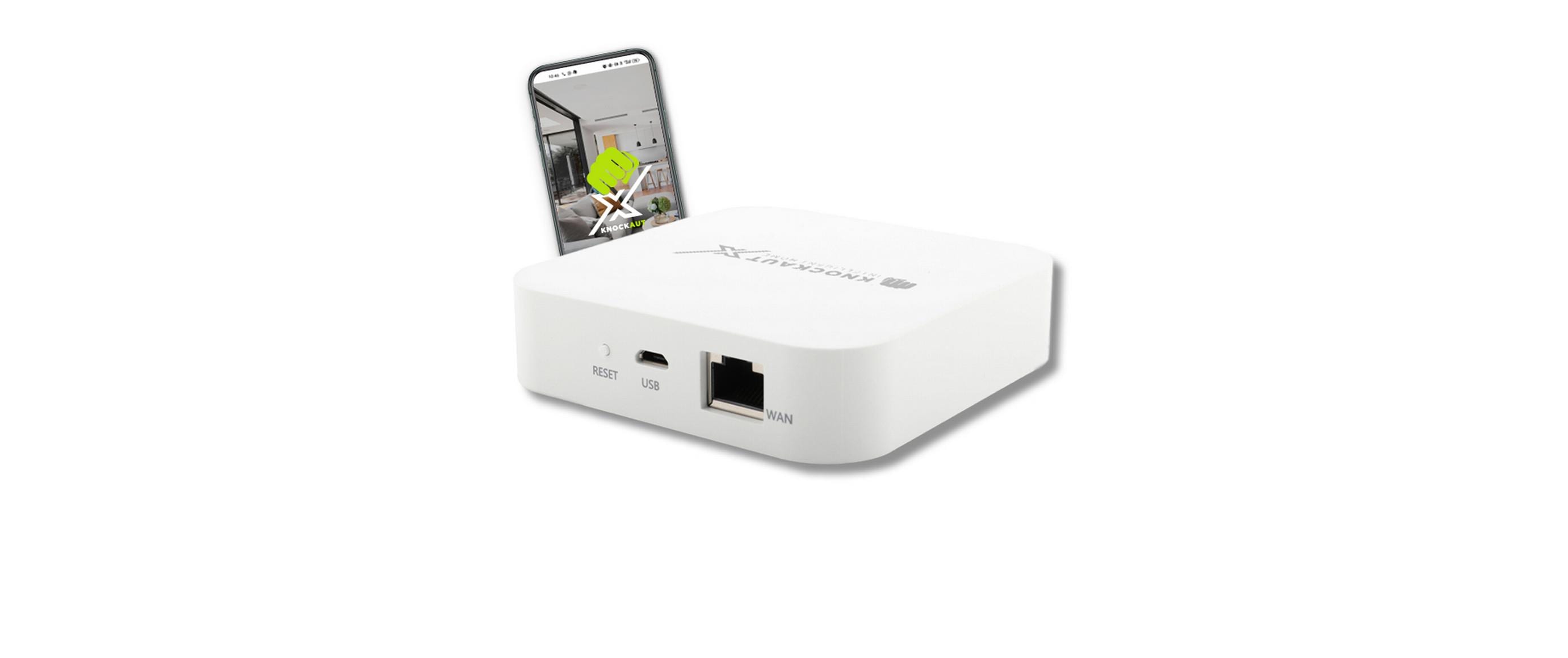 Smart Home Master Gateway TWO ZigBee 3.0<br>Die zentrale Steuereinheit (Gateway, Bridge) des KnockautX-Systems