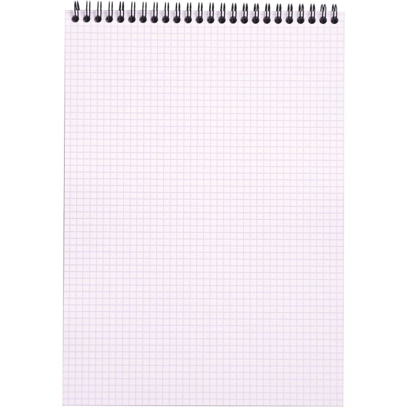 Bloc de bureau Rhodia 21 x 29,7 cm spirale noir n°18 - 5 x 5 - 80 feuilles