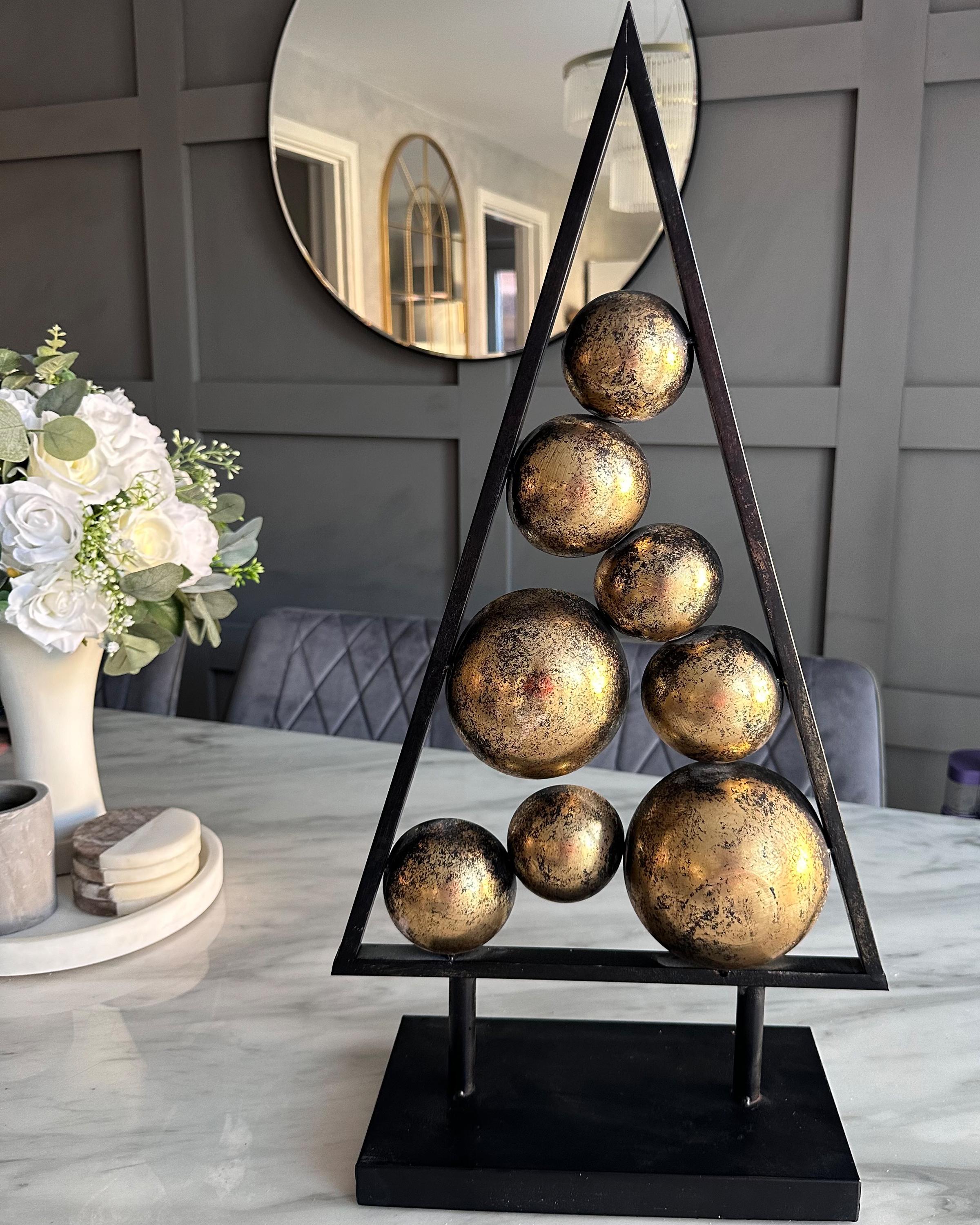 Kerstdecoratie RANUA Kerstboom 65 cm Goud