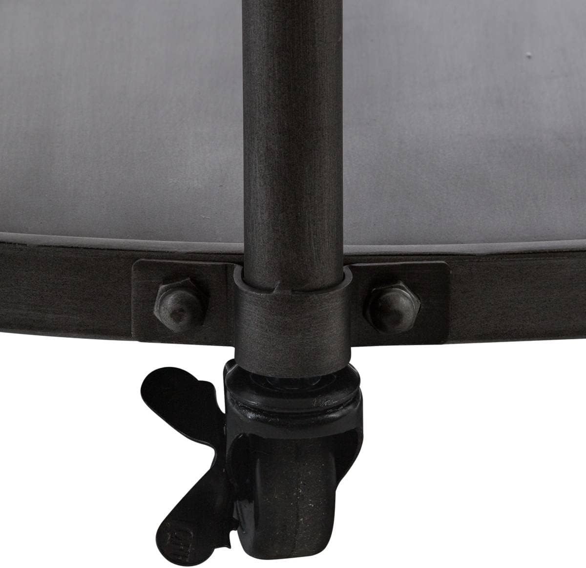 Atmosphera - Couchtisch Chrono - Metall und Holz D 90 cm - Schwarz