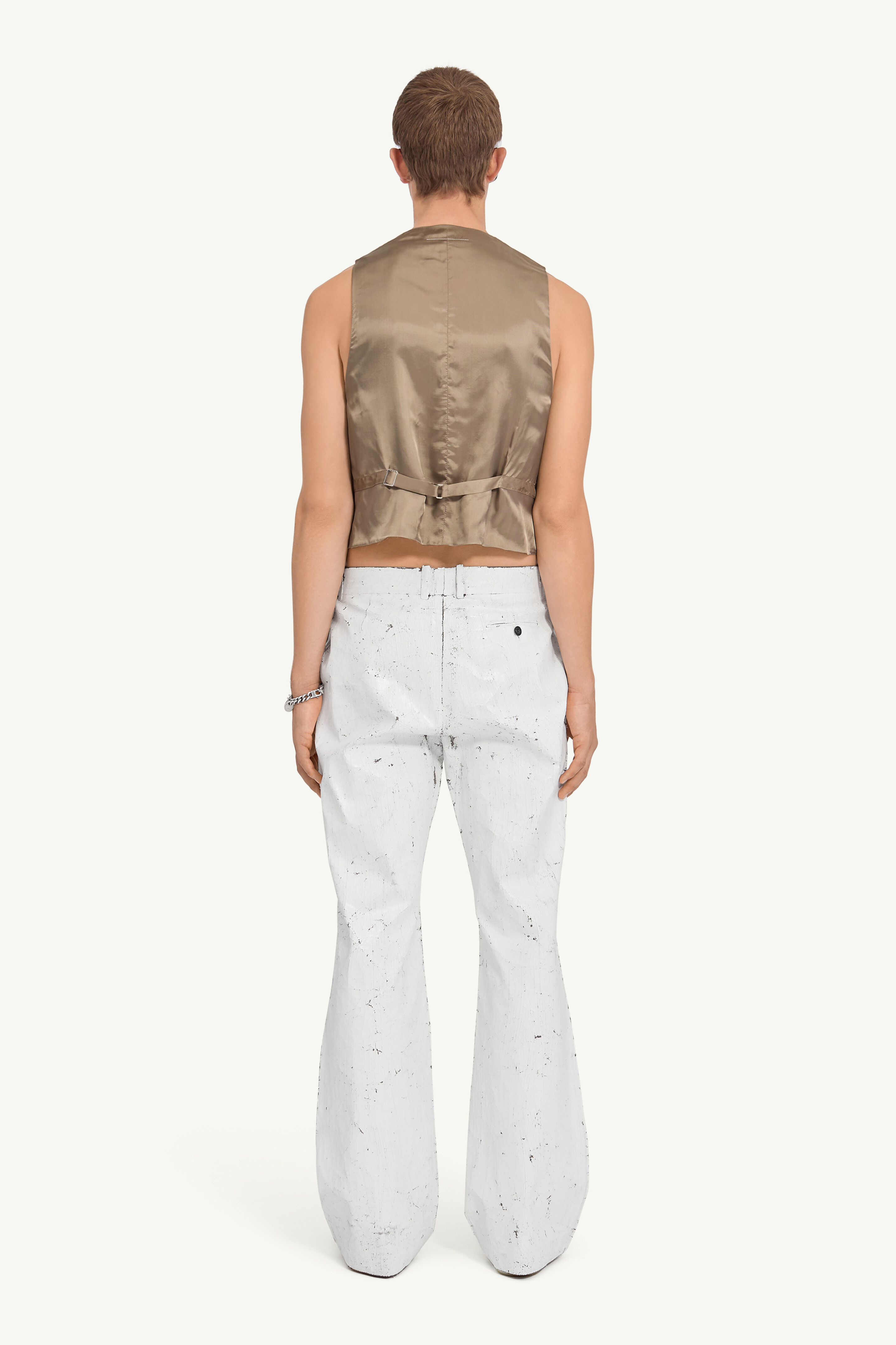 Gilet de costume mi-peint