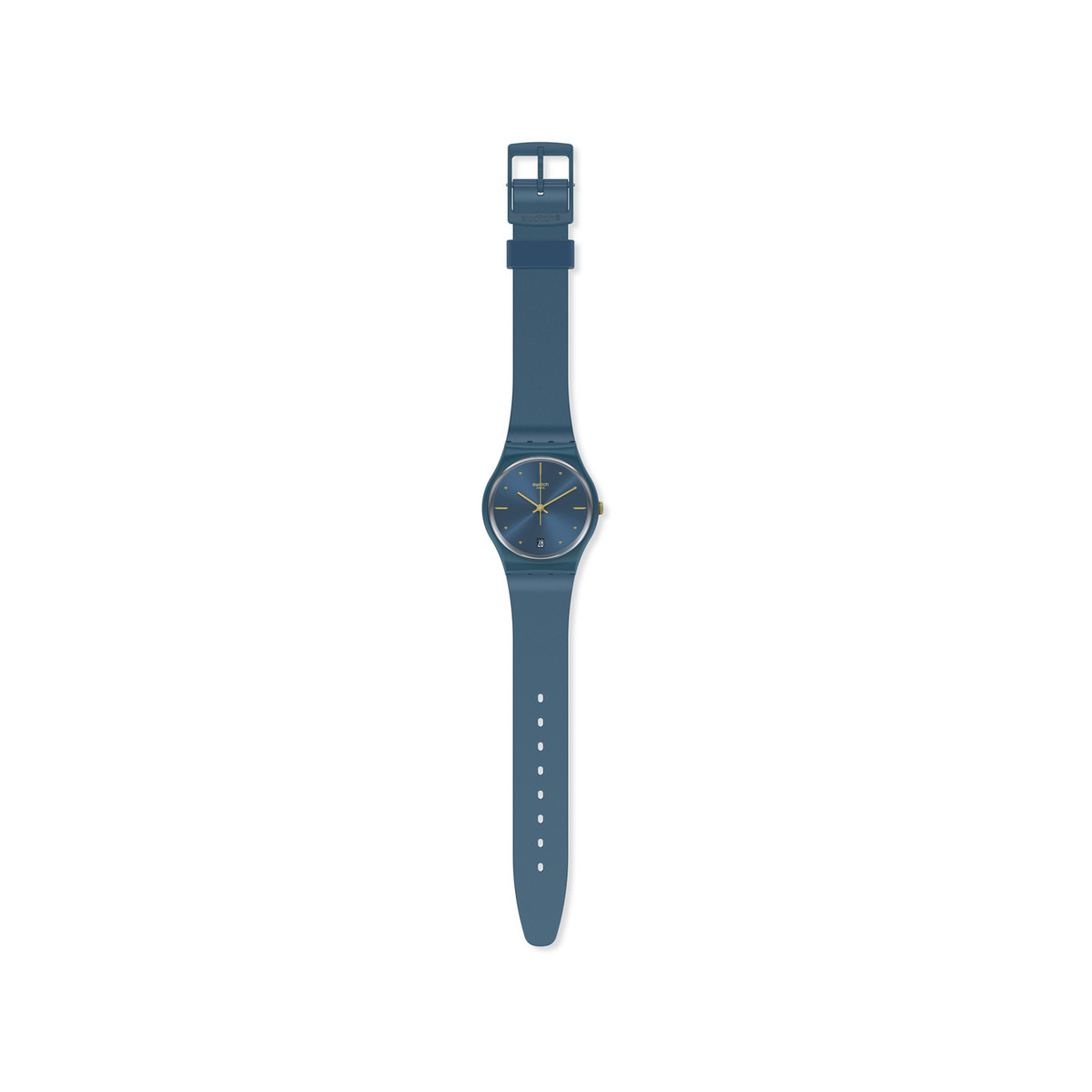 Montre Swatch mixte plastique bleu