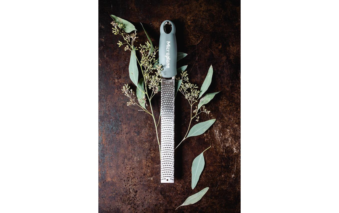 Gourmet Premium Zester/Reibe Grün/SilberHandreibe mit Edelstahlklingen