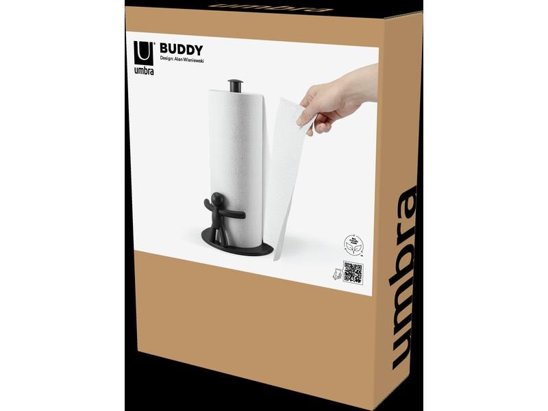 Umbra Küchenrollenhalter Buddy Schwarz Rollenhalter für Küchentücher