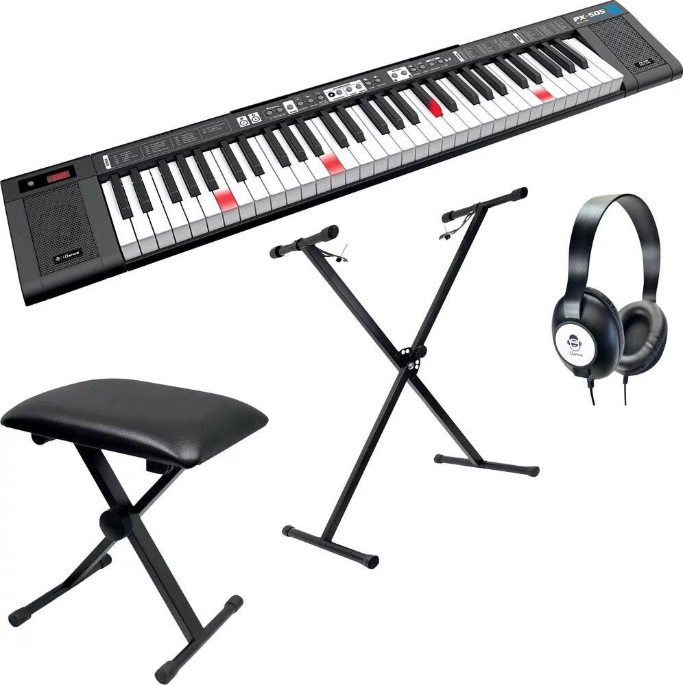 PACK COMPLET CLAVIER ELECTRONIQUE PX505 61 TOUCHES
