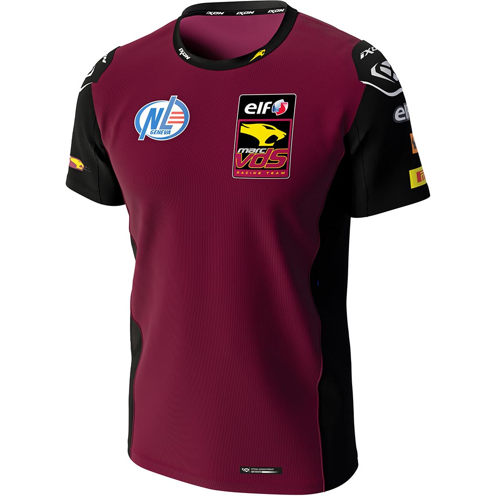 Ixon - T-shirt Marc VDS 24 Bordeaux / Noir
