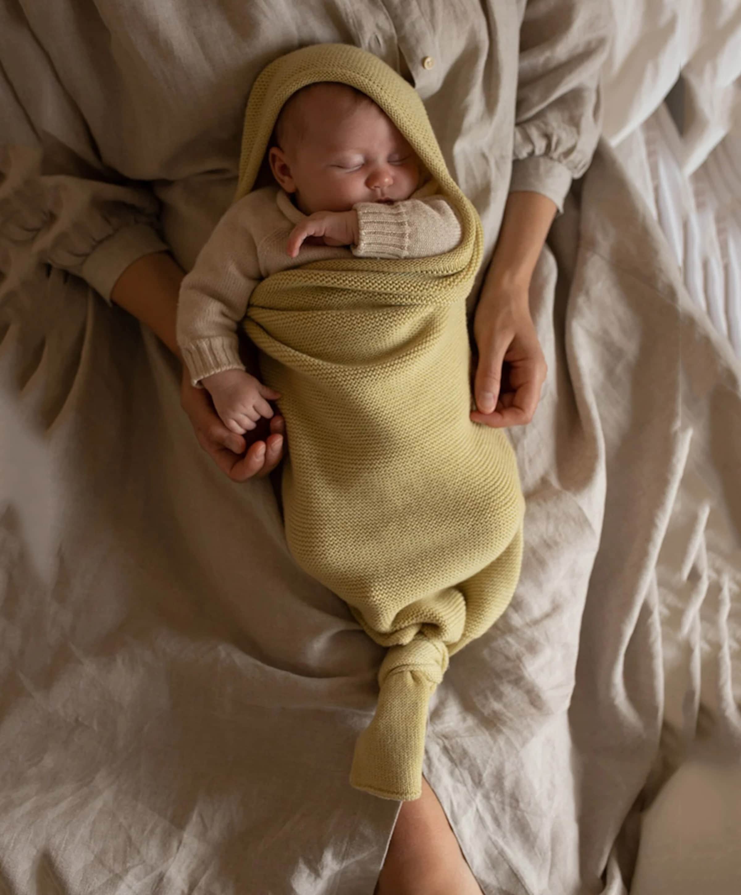 Hvid Uniseks babyslofjes  geel
