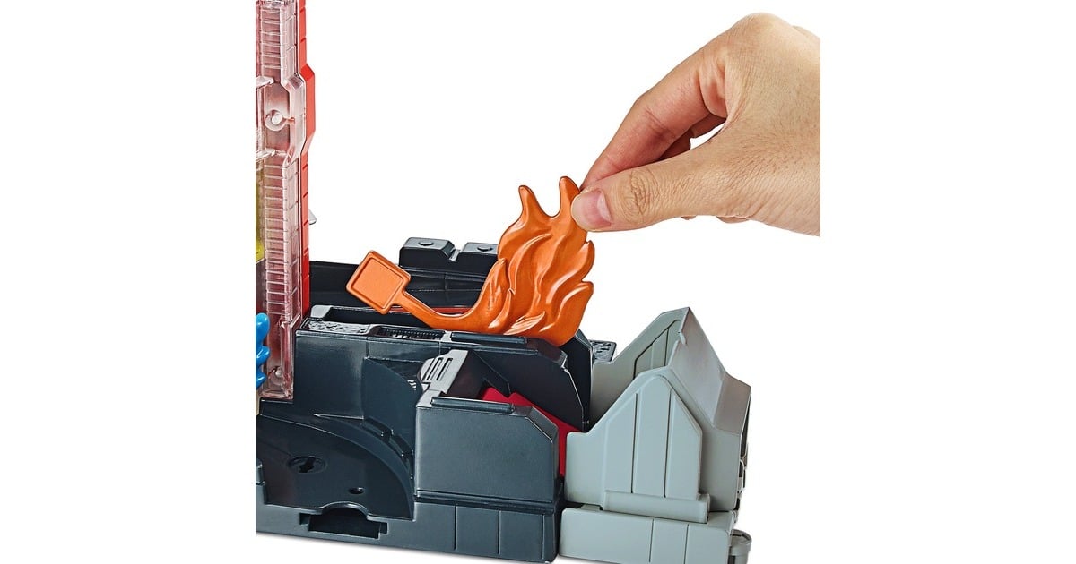 Hot WheelsSuper City Fire House Rescue Play Set Racebaan