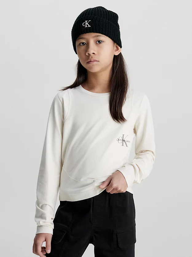 Camiseta de manga comprida com logotipo