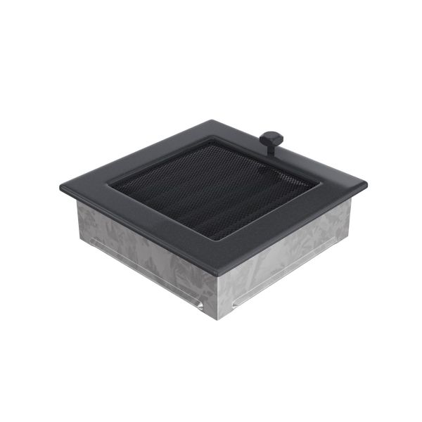 Kratki Grelha de Ventilação Grafite Persiana 17x17cm