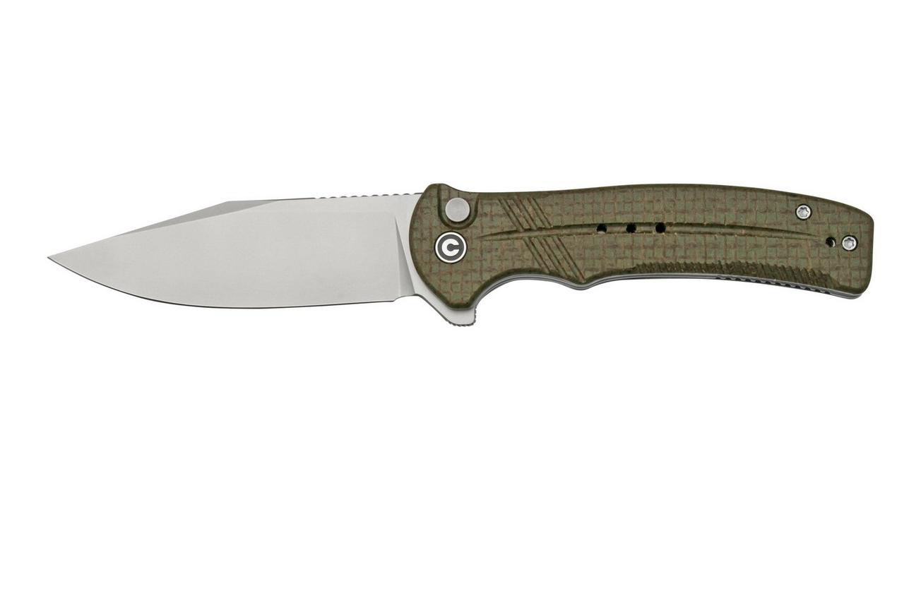 Civivi Cogent C20038D-5 Green Micarta Coarse, zakmes