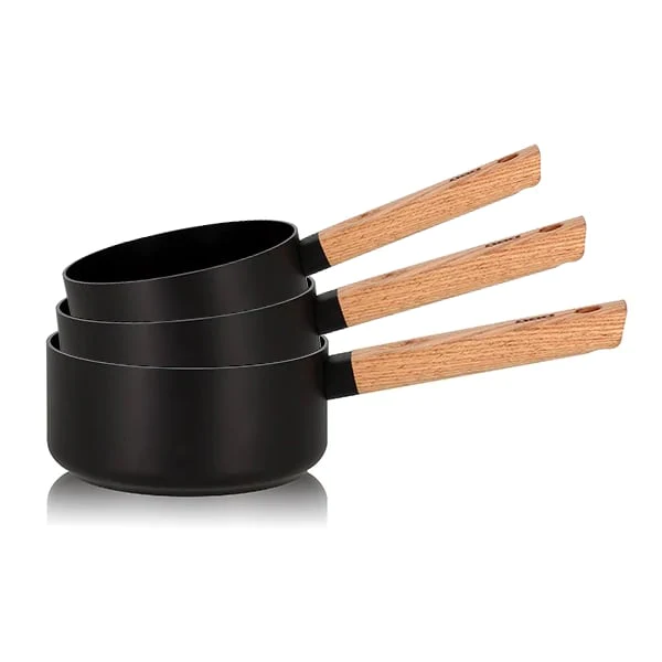 Batterie de cuisine casseroles anti-adhérentes Ector 16, 18 et 20 cm O