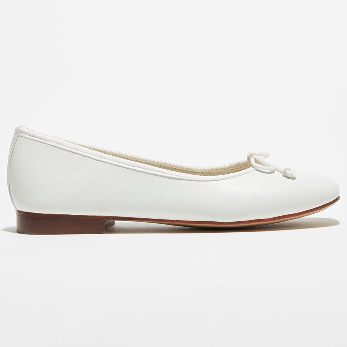 Quartier Latin Ballerines en Cuir Lisse Irene blanches