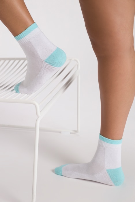 Kurzschaftsocken, 2er-Pack, Farbakzente
