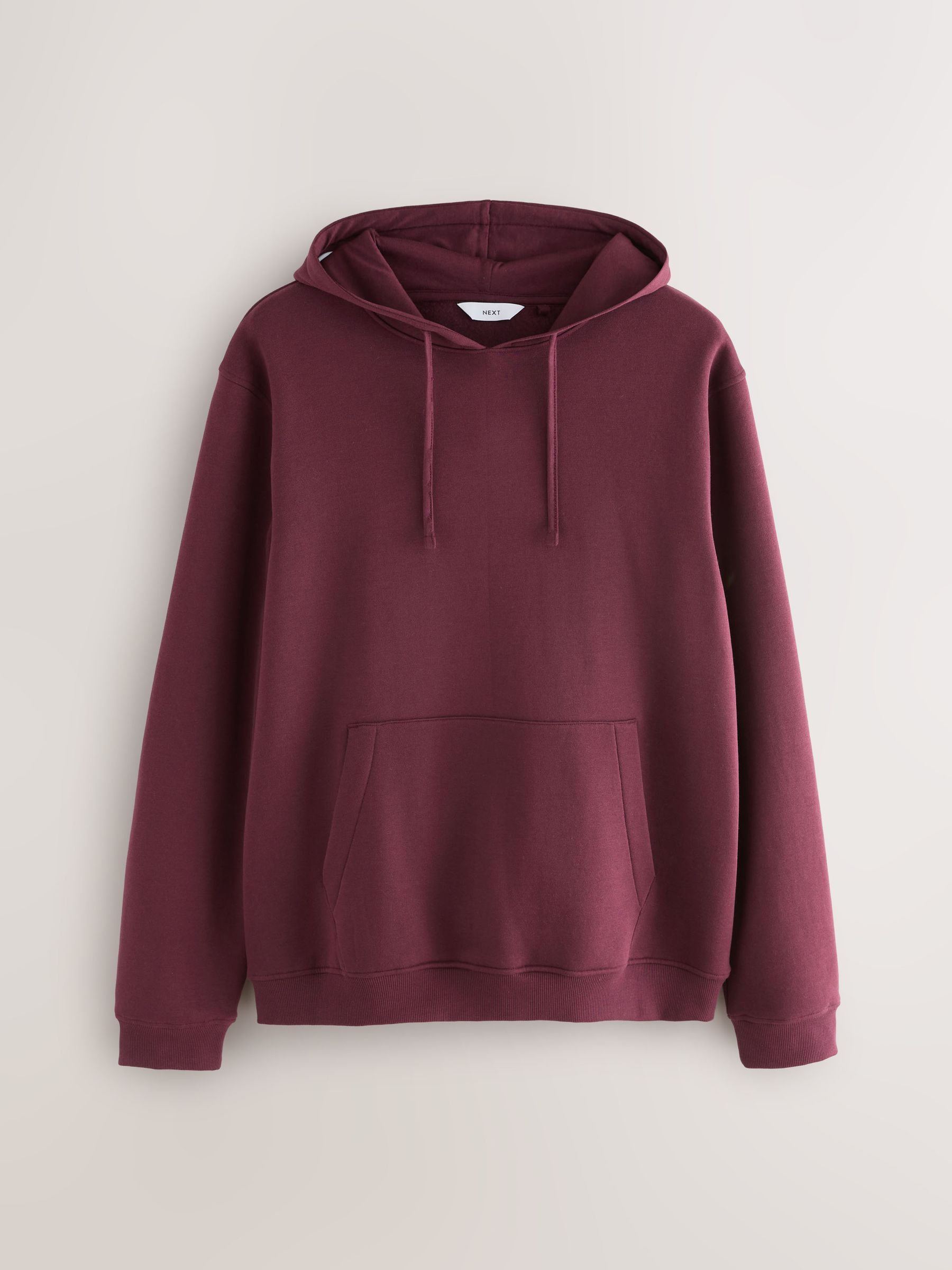 Bordeauxrood - Ruit Broeken Lange mouwen Hoodie Set