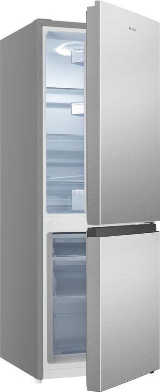 ETNA KCV343RVS - Koel/vriescombinatie - RVS - Heldere LED Verlichting - Automatisch Ontdooien - Energieklasse C